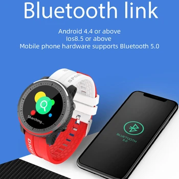 Ir 2021. Modes Pilnu Kārtā ar skārienekrānu Smartwatch Bluetooth Zvanot Dailing BT Mūzikas Smart Skatīties Sirdsdarbības, Miega Tracker Ziņu M5