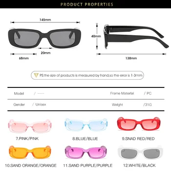 Ir 2021. Nelielu Kvadrātveida Saulesbrilles Sieviešu Vintage Zīmolu Dizainera Retro Taisnstūra Sieviešu, Vīriešu, Saules Brilles Sieviete Sieviete Eyewears UV400