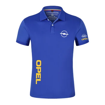 Ir 2021. OPEL Vasaras Vīriešu Ērti Polo Gadījuma Īsām Piedurknēm vienkrāsainu T Vīrietis Classic Unisex Topi Pielāgot T-krekls