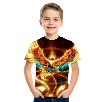 Ir 2021. par jauno vasaras zēns, T kreklu, bērnu T krekls, bērnu T krekls bērniem īsām piedurknēm meitenei T krekls 3D drukāšanas jautri dzīvnieku patt