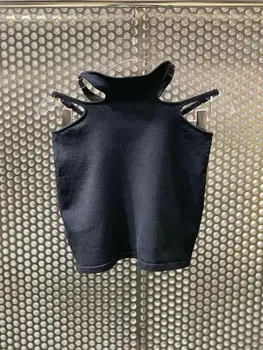 Ir 2021. pavasara jauns dizains sexy dobi no trikotāžas svārki melnā necaurlaidīgā maisā hip mini zīmuli svārki