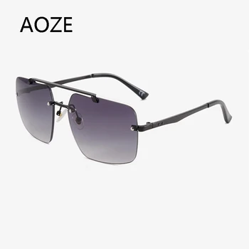 Ir 2021. Retro Luksusa vīriešu saulesbrilles sievietēm bez apmales kvadrātveida saules brilles sievietēm vasarā stila sieviešu lunette de soleil femme UV