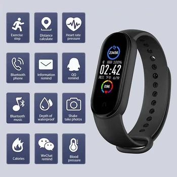 Ir 2021. Smart Joslu Ūdensnecaurlaidīga Sporta Smart Skatīties Vīrieši Sievietes asinsspiediens, Sirds ritma Monitors Fitnesa Rokassprādze Android, IOS
