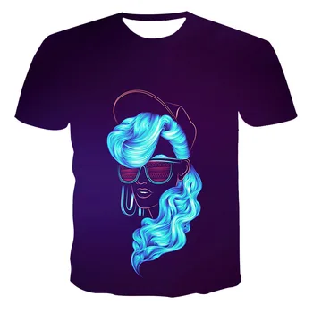 Ir 2021. Vasaras Gadījuma Vīriešu un Sieviešu Modes Jaunu Īsām piedurknēm Radošā Apdrukas T-krekls 3D Drukāšanas Gadījuma T-krekls Iela Apģērbi