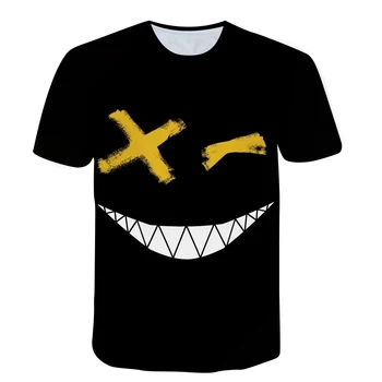 Ir 2021. Vasarā Jaunu Stilu 3D Galvaskausa XOXO Print T-krekls Vīriešu Ikdienas O-veida kakla hip-hop īsām piedurknēm T-krekli Lielgabarīta XXS-6xl