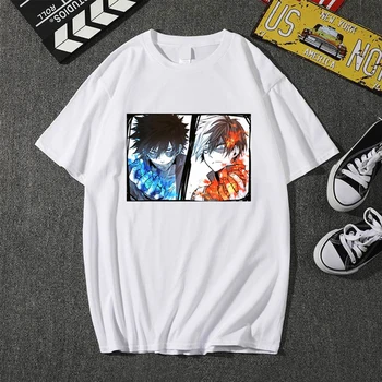 Ir 2021. Vīriešu Krekls Harajuku T-Krekls Vīriešiem Anime T Krekls Mans Varonis Augstskolu Dabi Shoto Todoroki Anime, Topi, t-veida