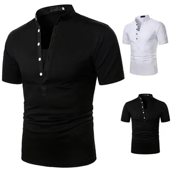 Ir 2021. Vīriešu Vasaras Apģērbu tīrtoņa Krāsu Polo Krekli ar Īsām Piedurknēm T Krekls Vīriešu Modes Dizaina Biznesa Gadījuma t-veida Topi