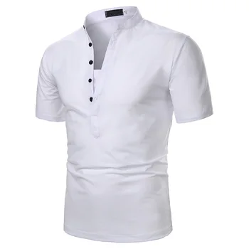 Ir 2021. Vīriešu Vasaras Apģērbu tīrtoņa Krāsu Polo Krekli ar Īsām Piedurknēm T Krekls Vīriešu Modes Dizaina Biznesa Gadījuma t-veida Topi