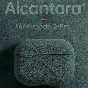 Itālijas Alcantara Gadījumā AirPods Pro Luksusa Mākslīgās Ādas all inclusive gadījumā AirPods 2&1 Gadījumā, Bezvadu lādēšana