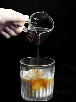 Itāļu Kafijas Tasi Dubultā Muti zīdaiņu mierinātāji Kafijas Piena Kausa Stikla ar Mēroga Unces Piena Kausa Augstas Temperatūras Japāņu Stilā