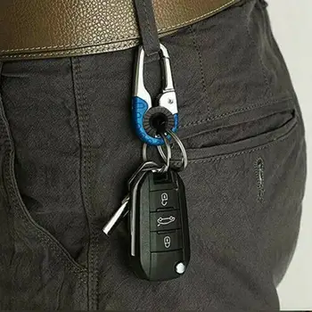 Izturīgs Keychain Āķis Metāla Sprādzes Āra Karabīne Kāpšanas Rīkiem, Piegādes Dubultu Gredzenu Auto Keychain Aksesuāri