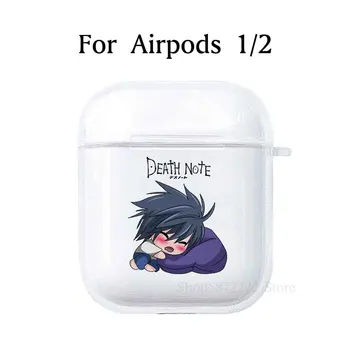 Ja Apple Airpods Pro Lietu Vāku Soft TPU Skaidrs, Austiņu Gadījumā Airpod 1 2 3 Austiņu Aksesuāri Anime, Manga Death Note