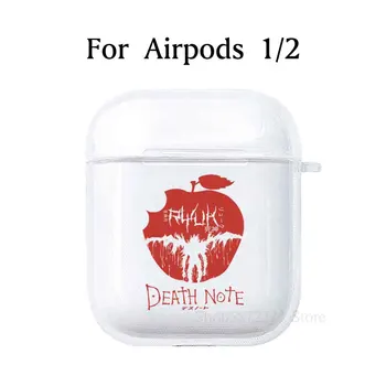 Ja Apple Airpods Pro Lietu Vāku Soft TPU Skaidrs, Austiņu Gadījumā Airpod 1 2 3 Austiņu Aksesuāri Anime, Manga Death Note