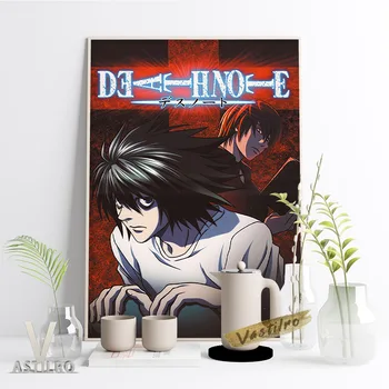 Japānas Pagaidu Manga Death Note Plakātu Classic Anime Sienas Mākslas Izdrukas Otaku Fani Kolekcija Dāvanu Attēlu, Guļamistabā, Mājas Dekoru