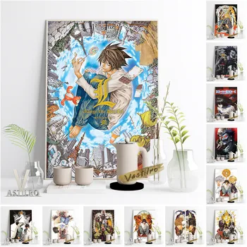 Japānas Pagaidu Manga Death Note Plakātu Classic Anime Sienas Mākslas Izdrukas Otaku Fani Kolekcija Dāvanu Attēlu, Guļamistabā, Mājas Dekoru