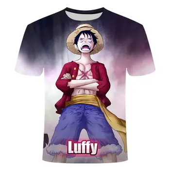 Japāņu 3d anime vienu gabalu vīriešu t-krekls Vasaras ērti boutique manga grafiskais t-krekls vīriešiem bērnu anime, top apģērbs