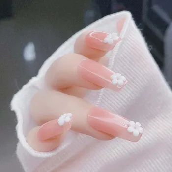 Japāņu Stila Piecu Ziedlapiņu Zieds 3D Nail Art Apdare Sveķu Mazo Ziedu Nagu Apdare Sajauc Zelta, Sudraba, Tērauda Krelles