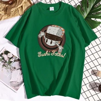 Japāņu Suši Print T-Krekls Sieviešu ir Hipster Ērti, Elpojoši Krekli plāna Sadaļu, Streetwear Gadījuma Zīmola T Krekls Sievietēm