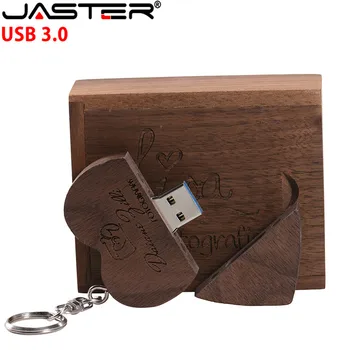 JASTER sirds formas usb3.0 iepakošanas kastes USB flash drive pendrive 4GB 16GB 32GB 64GB 128 fotogrāfija dāvanu pielāgojama bezmaksas LOGO