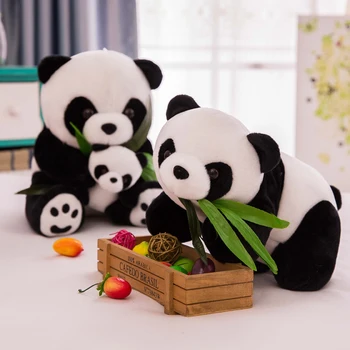 Jauki Gudrs Panda Plīša Rotaļlietas Lelle Simulācijas Dzīvnieku Plīša Lelle Meitenes Bērniem Ziemassvētku Un Dzimšanas Dienas Dāvana
