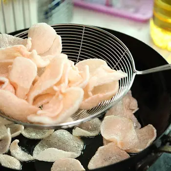 Jauna veida cietā spider filtrs colander kausu nerūsējošā tērauda virtuves rīku, frī kartupeļi zivju cepšanai virtuves piederumi izturīgs