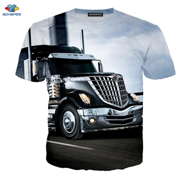 Jaunais CILVĒKS Truck Cilvēks T-Krekls Reglāns Piedurknēm Drukāts Kokvilnas Auto Markas Logo Tee Vīriešu un Sieviešu Drēbes Smieklīgi 3D Modes Harajuku Punk Augšu