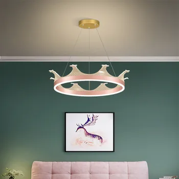 Jaunais LED Lustras, Lai Guļamistabā, viesistabā, Virtuvē ar Tālvadības pulti Mājās Zelta Kronis rozā Modernās Griestu Lampas Apgaismojuma Armatūra