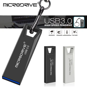 Jaunas ielidošanas metāla USB 3.0 pendrive 16gb 32gb flash u diska metāla usb flash drive 64gb, 128gb atmiņas karti memory stick USB 3.0 Flash USB Stick