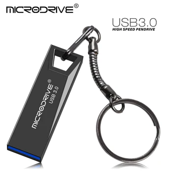 Jaunas ielidošanas metāla USB 3.0 pendrive 16gb 32gb flash u diska metāla usb flash drive 64gb, 128gb atmiņas karti memory stick USB 3.0 Flash USB Stick