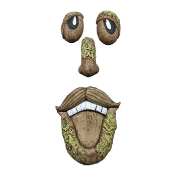 Jaunas Mizas Sejas Koku Monster Sejas Vaibsti Rotājumi Vecs Vīrietis Tree Hugger Dārzu Mākslas Āra Koku Smieklīgi Vecs Vīrietis Sejas Skulptūra