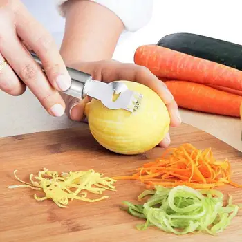 Jaunas Nerūsējošā Citronu Siera Dārzeņu Zester Rīve Peeler Nazis Virtuves Rīku, Sīkrīkus Augļu, Dārzeņu Chopper