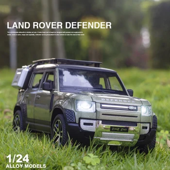Jauns 1:24 Land Rover Defender SUV Rotaļlietas Sakausējuma Auto Diecasts & Rotaļu automobiļi Automašīnas Modelis Miniatūra Mēroga Modeļu Automašīnas Rotaļlietas Bērniem Dāvanas