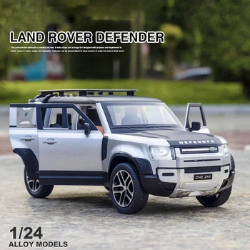 Jauns 1:24 Land Rover Defender SUV Rotaļlietas Sakausējuma Auto Diecasts & Rotaļu automobiļi Automašīnas Modelis Miniatūra Mēroga Modeļu Automašīnas Rotaļlietas Bērniem Dāvanas