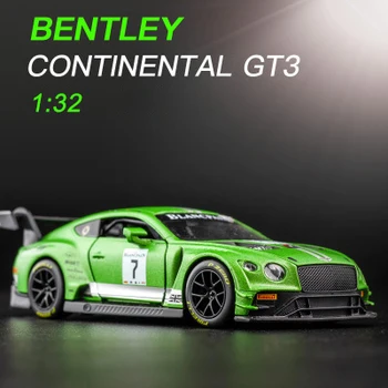 Jauns 1:32 Lējumiem Rotaļu Automašīnu Zēns Bentley Continental GT3 Sakausējuma Transportlīdzekļa Metāla Modeļa Automašīnas Bērnu Miniatūra Mēroga Kolekcija Dāvanas