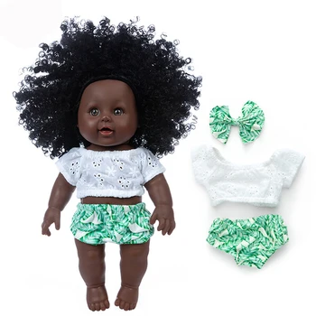 Jauns 1gb 30 cm multi style Āfrikas melnās bērnu sprādziena galvu melna āda bērnu rotaļlietas
