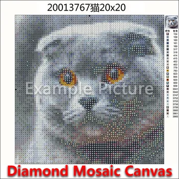Jauns 5D Pilnu Kvadrātveida Dimanta Gleznu Izšūšana Krustdūrienā dzīvniekiem Pūce putns, kaķis, zilonis koala 3D DIY Kārta Zīmēšanas Mozaīkas 626