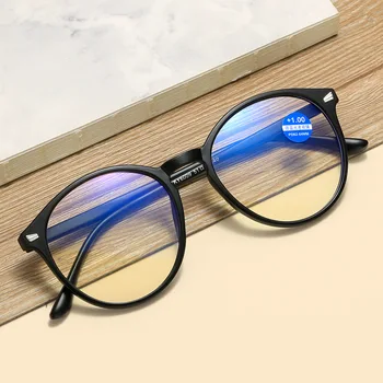 Jauns Anti-zila Gaisma Retro Liels Rāmis Lasīšanas Brilles Dioptrijas +1.0 1.5 2.0 2.5 3.0 3.5 Modes Brilles HD Hyperopia Brilles