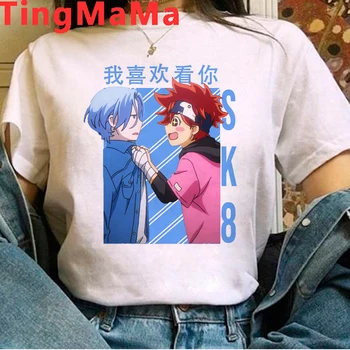 Jauns Japāņu Anime SK8 Infinity T Krekls Vīriešiem Kawaii Multfilmas, Skeitborda Zēni Grafikas Tees Harajuku Unisex, Topi, T-kreklu apdruka Vīriešu