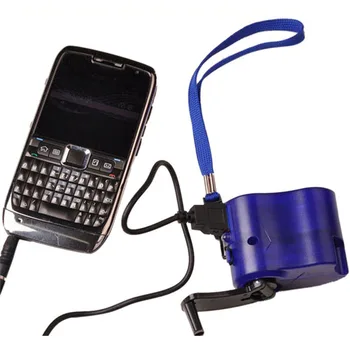Jauns Lādētājs USB Uzlādes Avārijas Rokas Kloķi Jauda Dinamo Portatīvo Āra Mobilo Telefonu DOM668