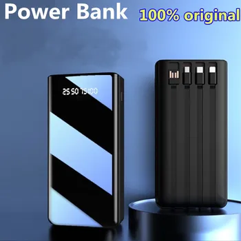 Jauns Power Bank 100000mAh TypeC Micro USB Ātrās Uzlādes Powerbank LED Displejs Portatīvo Ārējo Akumulatoru Lādētāju Par tālruni, tabletes