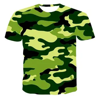 Jauns T-Krekls Vīriešu Augstas Kvalitātes Vīriešu T-Krekls Maskēties Āra Sporta Īsām Piedurknēm 3d Drukāšanas Vīriešu T-Krekls Modes Cool T -Krekls