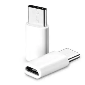 Jauns USB 3.1 C Tipa Vīriešu Micro USB Female Adapteri Tipa C Pārveidotāja Savienotāju USB-C melnā un baltā Samsung S8 S9 Plus