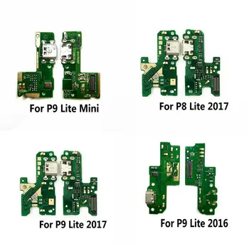 Jauns USB Maksas Valdes & Mikrofona Modulis Huawei P30 P20 Pro P9 P10 Plus Mini P8 Lite 2017 Ports Uzlādes Doks Flex Kabelis