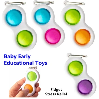 Jauns Vienkāršs Dimple Fidget Rotaļlietas Pack Antistresa Smadzeņu Rotaļlietas Stress Atvieglojums Puses Fidget Rotaļlietas Bērniem Pieaugušo Izglītības Brinquedos