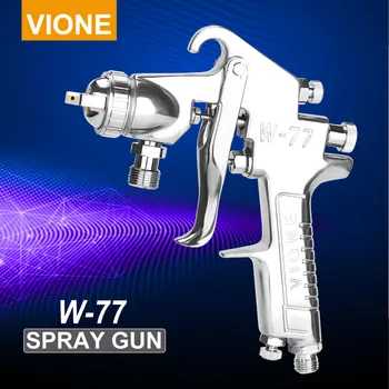 Jauns W77 puses rokasgrāmata smidzināšanas pistole W-77 krāsošanas pistoli ar tasi labas kvalitātes augstas smidzināšanas pneimatiskie instrumenti