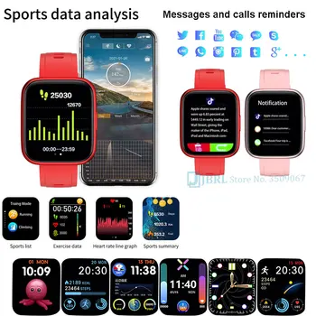 Jaunu 2021 Smart Skatīties Vīrieši Sievietes Smartwatch Elektronika Smart Clock Android, IOS Fitnesa Tracker Sporta Modes Smart-skatīties
