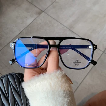 Jaunu 2021 Unisex Zilā Gaisma Pretbloķēšanas Datoru Brilles Sieviešu Modes TR90 Rāmis Vintage Kvadrātveida Briļļu Pret acu nogurumu, Brilles