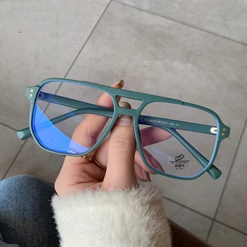 Jaunu 2021 Unisex Zilā Gaisma Pretbloķēšanas Datoru Brilles Sieviešu Modes TR90 Rāmis Vintage Kvadrātveida Briļļu Pret acu nogurumu, Brilles