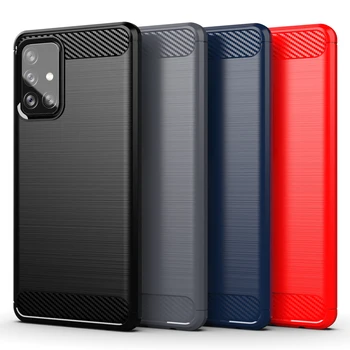 Jaunu Case For Samsung Galaxy S20 S21 Plus Ultra A91 A71 A72 A51 Mīksta Silikona Triecienizturīgs Pusi-ietin Shell Viedtālrunis Aizsargs
