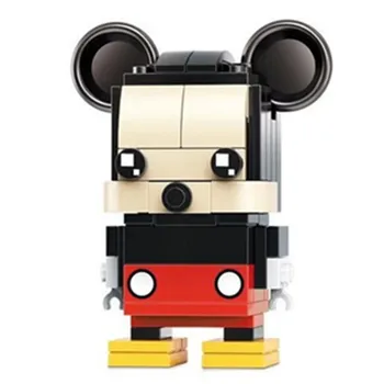 Jaunu Disney Anime Klasisko Filmu Mickey Minnie Mouse, Karikatūra Rakstzīmes Creative Building Bloki DIY Modeli, Rotaļlietas Bērniem, Dāvana Bērnam